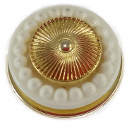 Botón Dorado Perlas